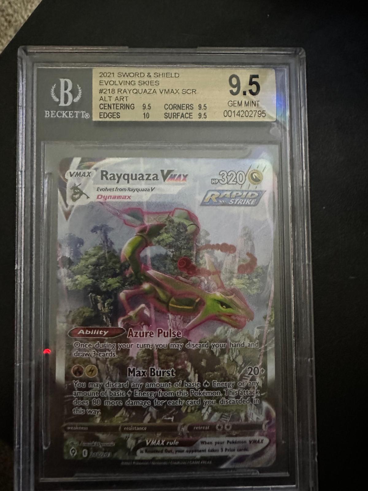 Rayquaza VMAX | Graded 9.5 | Pokemon Evolving Skies