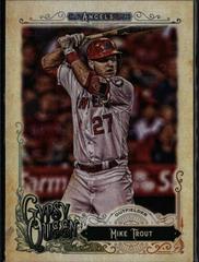 Mike Trout [Gum Ad Back] Baseball Cards 2017 Topps Gypsy Queen Prices