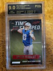 Justin Herbert Football Cards 2021 Panini Prestige Time Stamped Prices