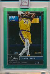 LeBron James [Green] Basketball Cards 2020 Panini One and One Prices