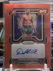 Drakkar Klose [Red] Ufc Cards 2023 Panini Prizm UFC Superstar Autographs Prices