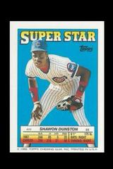 Shawon Dunston #11 Baseball Cards 1988 Topps Stickercard Prices