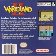 Rear | Wario Land II GameBoy Color