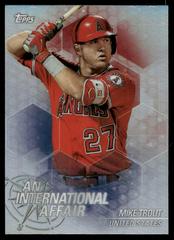 Mike Trout Baseball Cards 2018 Topps Chrome Update an International Affair Prices