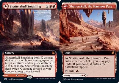 Shatterskull Smashing & Shatterskull, the Hammer Pass [Extended Art Foil] Magic Zendikar Rising