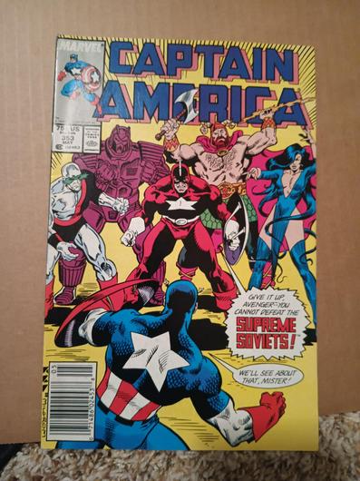 Captain America [Newsstand] #353 (1989) photo