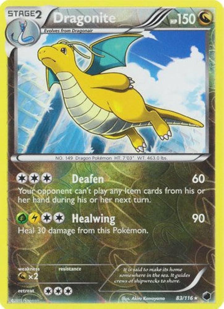 Dragonite [Reverse Holo] #83 Pokemon Plasma Freeze