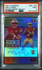 Trey Lance [Black] #RS-TRL Football Cards 2021 Panini Illusions Rookie Signs Autographs Prices