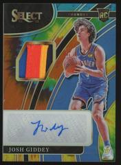 Josh Giddey [Tie Dye Prizm] #RJ-JGD Basketball Cards 2021 Panini Select Rookie Jersey Autographs Prices