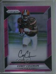 Corey Coleman [Pink] Football Cards 2016 Panini Prizm Rookie Autograph Prices