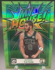 Jayson Tatum [Lime Green] Basketball Cards 2020 Panini Donruss Optic My House Prices
