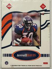 Back Of Card | Terrell Davis Football Cards 1999 Collector's Edge Fury Game Ball