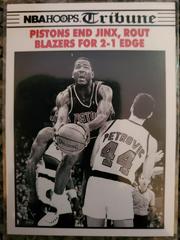 Tribune Pistons End Jinx Basketball Cards 1990 Hoops Team Night Sheets Prices
