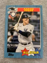 Aaron Judge [Blue] #87AS-4 Baseball Cards 2022 Topps 1987 All Stars Prices