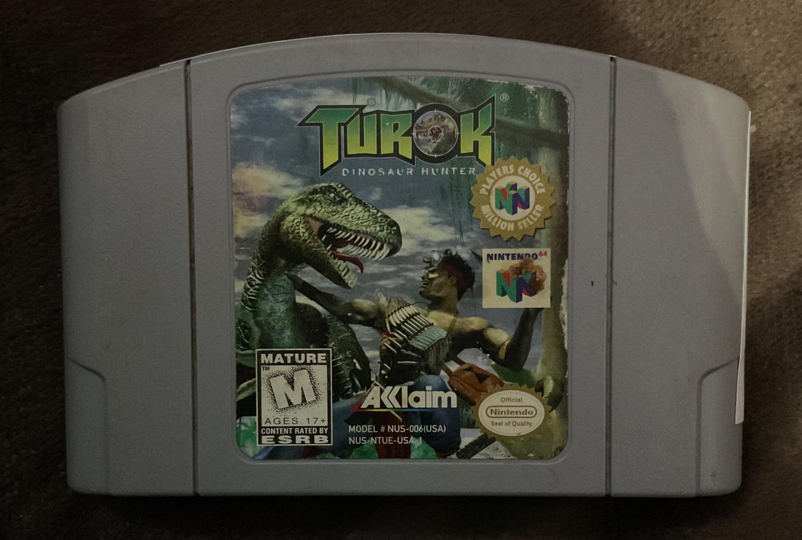 Turok Dinosaur Hunter
  played this for like 5 minutes with my dad when I got my CRT and felt my heart ache for all those poor little kids in 1997 whose only FPS game ever was This.