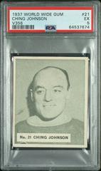 Ching Johnson Hockey Cards 1937 V356 World Wide Gum Prices