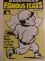White Sox/Honus Wagner #20 Baseball Cards 1986 Fleer Baseball's Famous Feats Prices