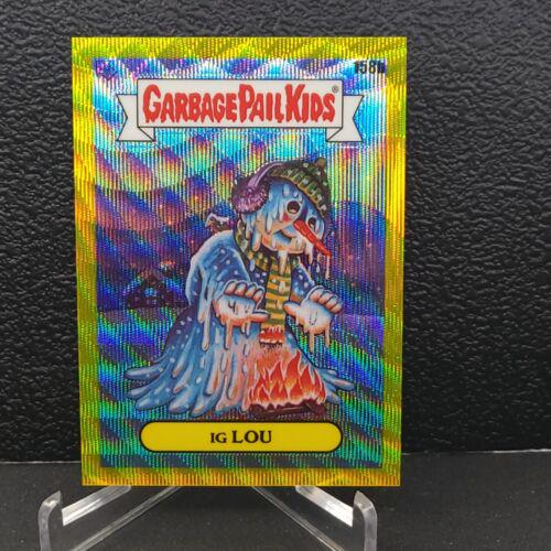 IG LOU [Yellow Wave] #158b 2021 Garbage Pail Kids Chrome