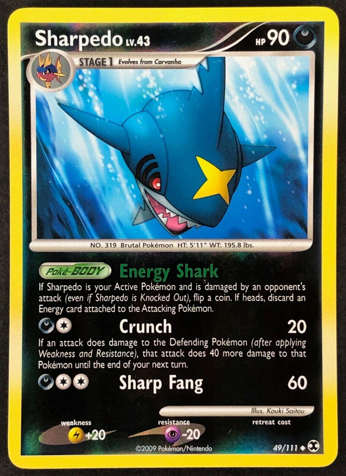 Sharpedo Reverse Holo Prices Pokemon Rising Rivals Pokemon Cards