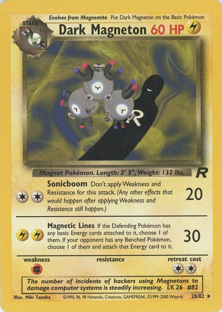 Dark Magneton #28 Pokemon Team Rocket