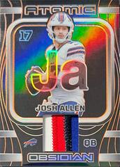 Josh Allen [Orange Electric Etch] #AMA-JAL Football Cards 2023 Panini Obsidian Atomic Material Prices