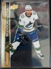 Brandon Sutter [Clear Cut UD Exclusive] Hockey Cards 2020 Upper Deck Extended Series Prices