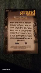 Back  | Buster Posey Baseball Cards 2024 Topps Grand Gamers