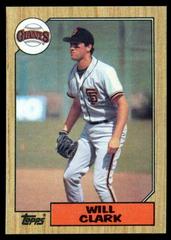 Will Clark #420 Baseball Cards 1987 Topps Prices