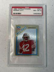Ronnie Lott Football Cards 1982 Topps Stickers Prices