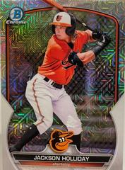 Jackson Holliday [Mega Box Mojo Refractor] Baseball Cards 2023 Bowman Chrome Prospects Prices