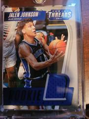 Jalen Johnson Basketball Cards 2021 Panini Chronicles Draft Picks Threads Rookie Memorabilia Prices