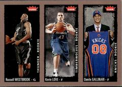 Danilo Gallinari, Kevin Love, Russell Westbrook #237 Basketball Cards 2008 Fleer Prices