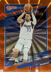 Luka Doncic [Orange Laser] #77 Basketball Cards 2021 Panini Donruss Prices
