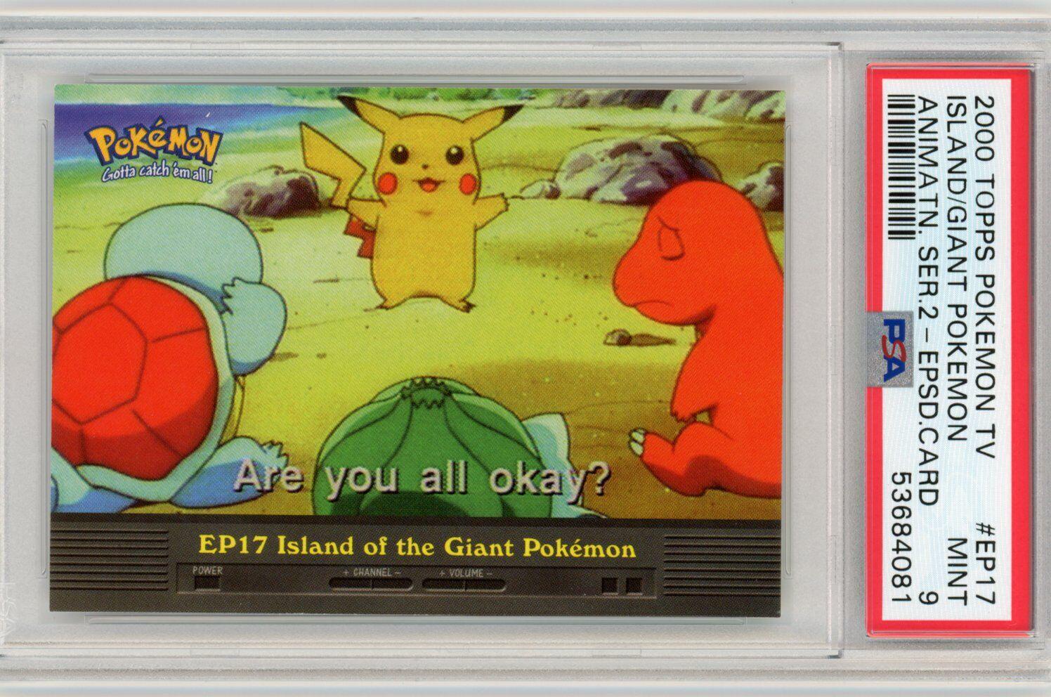 Island of the Giant Pokemon #EP17 Pokemon 2000 Topps TV