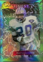 Barry Sanders [Refractor] #250 Football Cards 1995 Topps Finest Prices