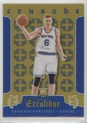 Kristaps Porzingis [Blue] Basketball Cards 2015 Panini Excalibur Crusade Prices