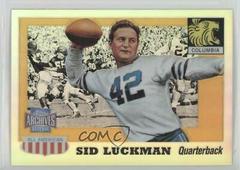 Sid Luckman Football Cards 2001 Topps Archives Reserve Prices