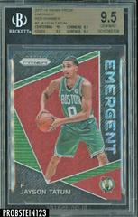 Jayson Tatum [Red Shimmer] #3 Basketball Cards 2017 Panini Prizm Emergent Prices