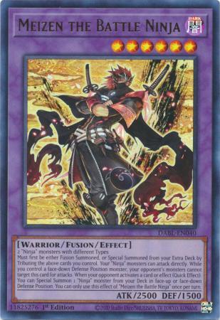 Meizen the Battle Ninja DABL-EN040 YuGiOh Darkwing Blast