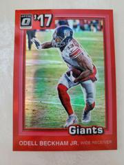 Odell Beckham Jr. [Red] #13 Football Cards 2017 Panini Donruss Optic 1981 Tribute Prices