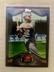 Babe Ruth #LLP-21 Baseball Cards 2009 Topps Legends of the Game Prices