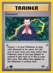 Giovanni [1st Edition] #104 Pokemon Gym Challenge Prices