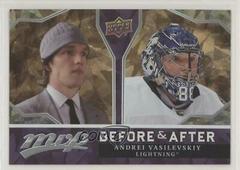 Andrei Vasilevskiy [Gold] #BA-9 Hockey Cards 2021 Upper Deck MVP Before and After Prices