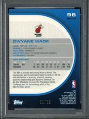 Back Of Card | Dwyane Wade [Green X Fractor] Basketball Cards 2005 Finest