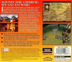 Back Cover | Warhammer Shadow of the Horned Rat Playstation