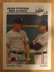 B. Peterson, M. Alvarez #425 Baseball Cards 1991 Impel Line Drive Pre Rookie AA Prices