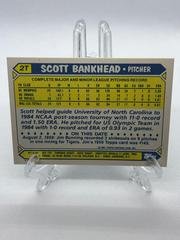 Back Of Card | Scott Bankhead Baseball Cards 1987 Topps Traded Tiffany