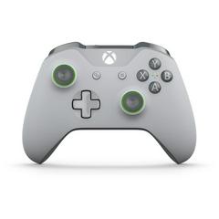 Front | Xbox One Gray & Green Wireless Controller Xbox One