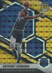 Anthony Edwards [Black Gold Choice] Basketball Cards 2020 Panini Mosaic Prices