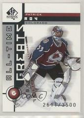Patrick Roy #93 Hockey Cards 2001 SP Authentic Prices